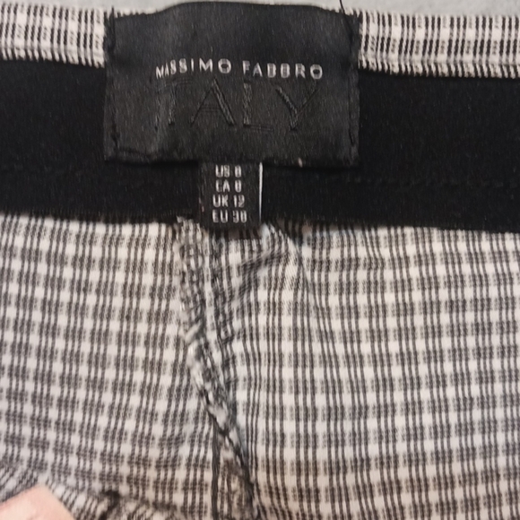 Mossimo | Women’s Stretch Black/White Cropped Capri Pants Size 8 - Picture 3 of 9